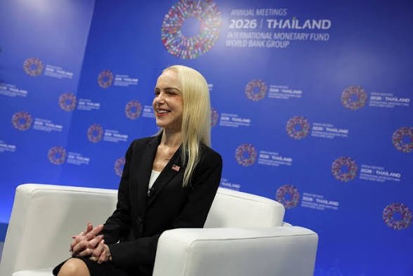 Erin Browne, sous-secrétaire américaine au Trésor chargée des affaires internationales, à Bangkok lors des Assemblées annuelles 2026 du FMI et de la Banque mondiale.