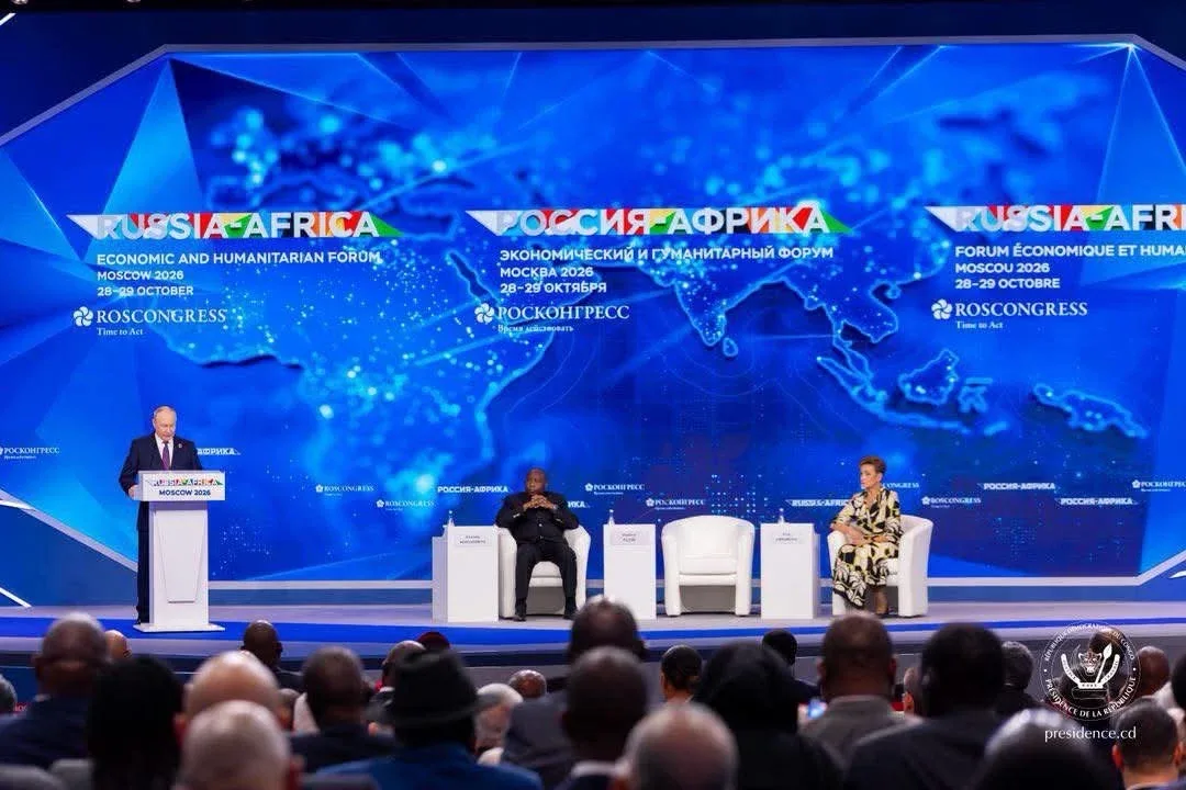 Séance du Forum économique et humanitaire Russie-Afrique à Moscou, en octobre 2026.